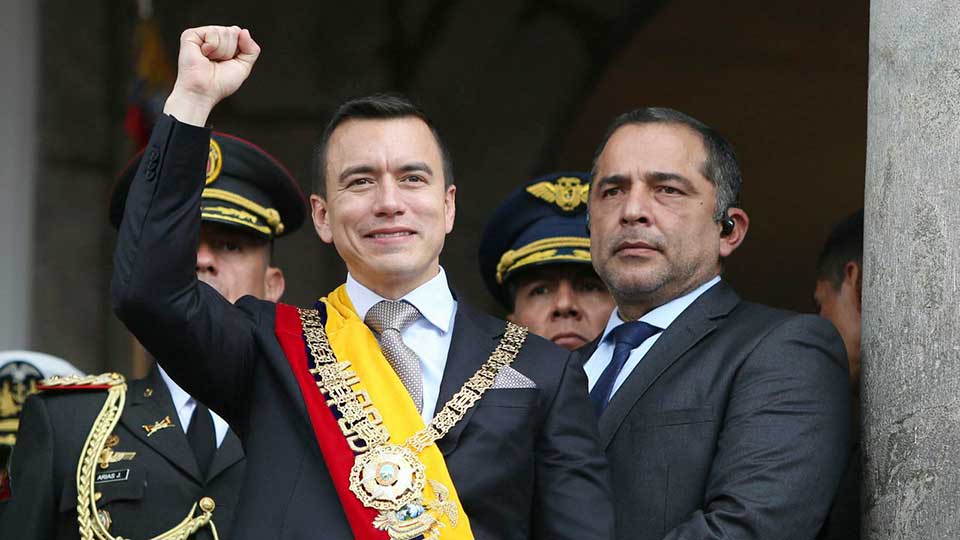 Presidente Noboa de Ecuador
