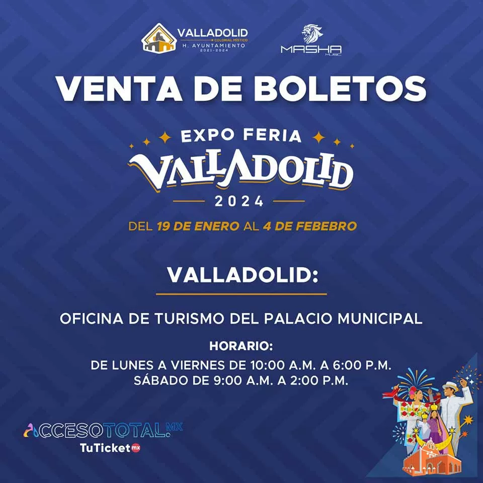 Venta de boletos Valladolid, Yucatán